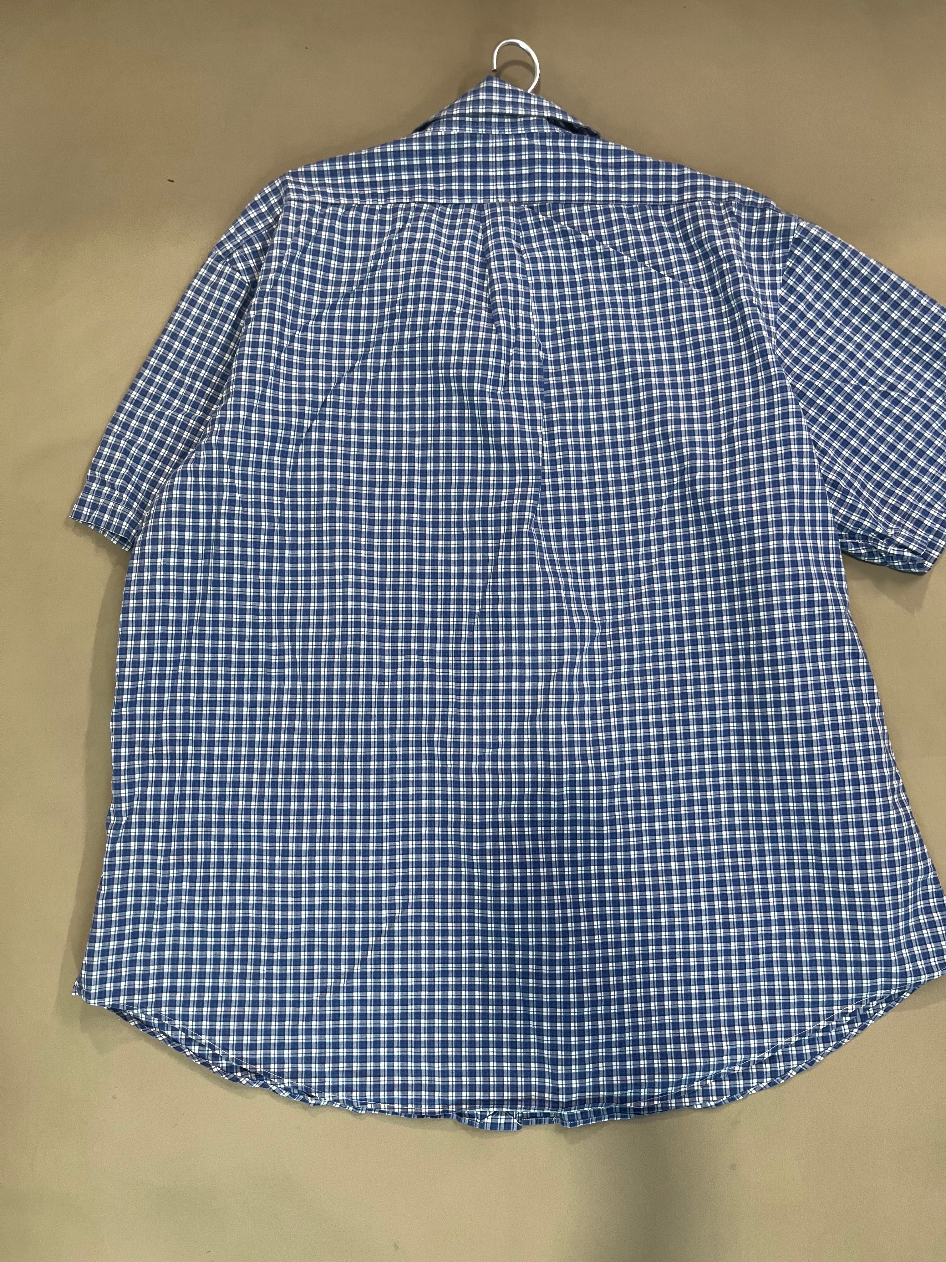 Pre-owned VINTAGE Polo Ralph Lauren Custom Fit Shirt Half Sleeves (xl)