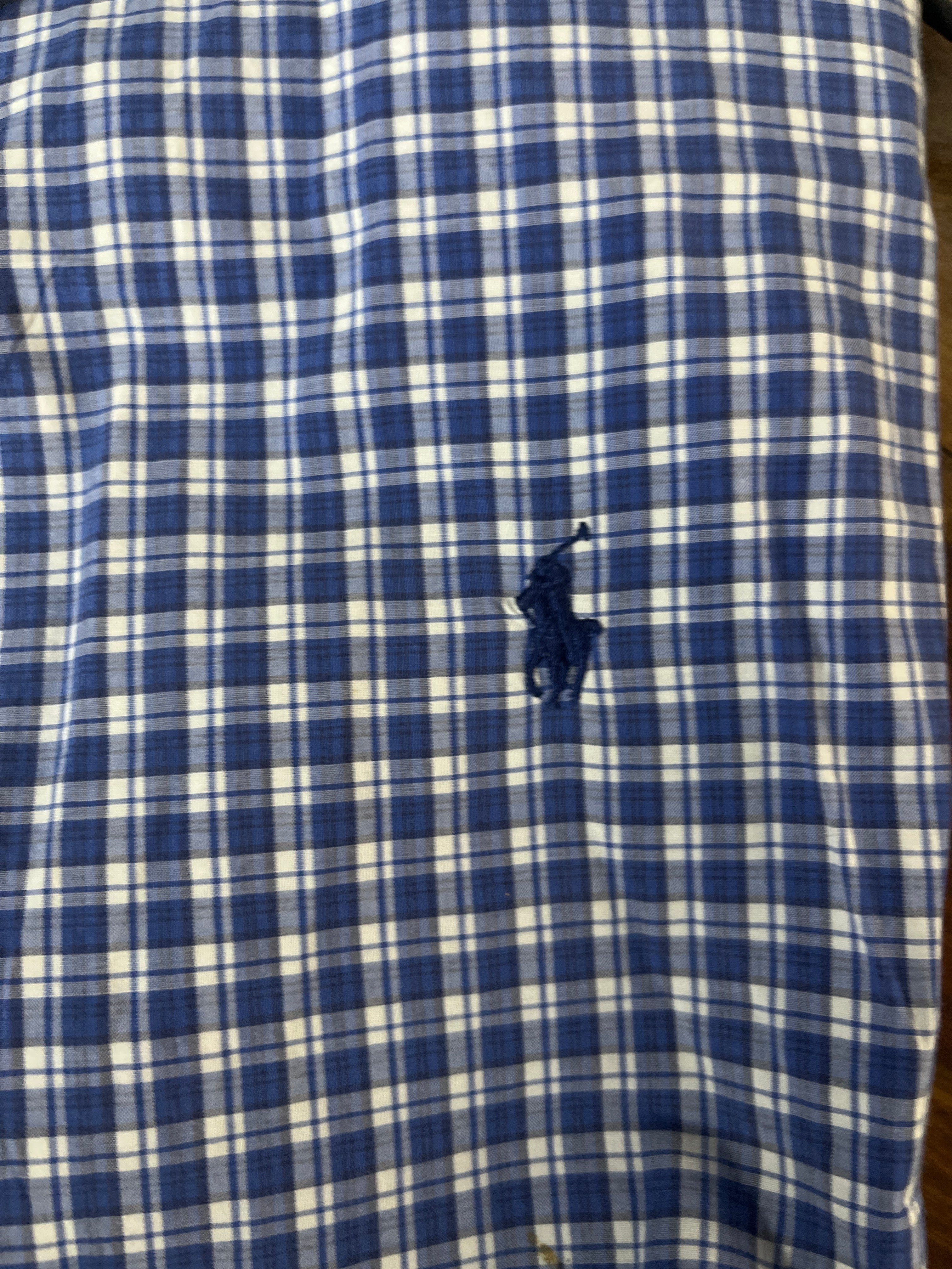 Pre-owned VINTAGE Polo Ralph Lauren Custom Fit Shirt Half Sleeves (xl)