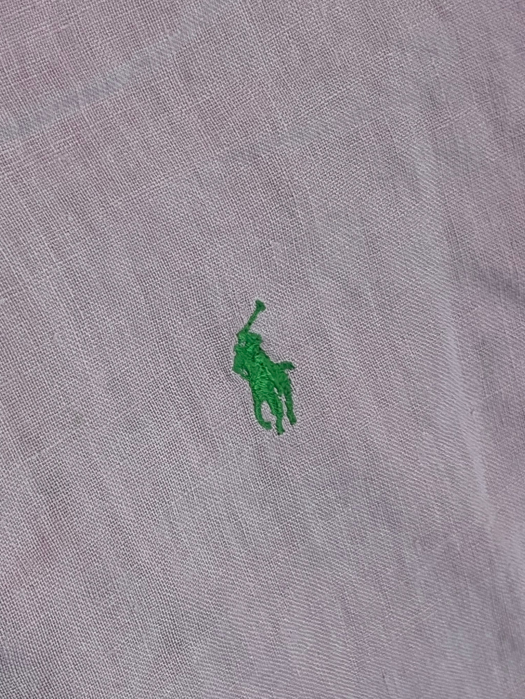 Pre-owned VINTAGE Ralph Lauren Custom Fit Linen Shirt Small