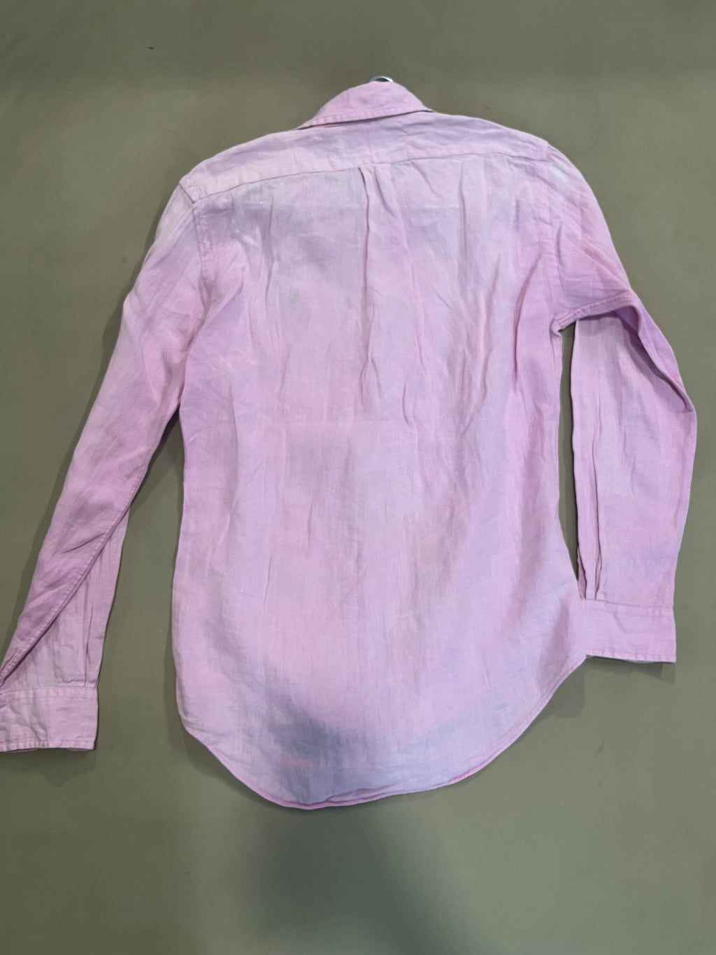 Pre-owned VINTAGE Ralph Lauren Custom Fit Linen Shirt Small
