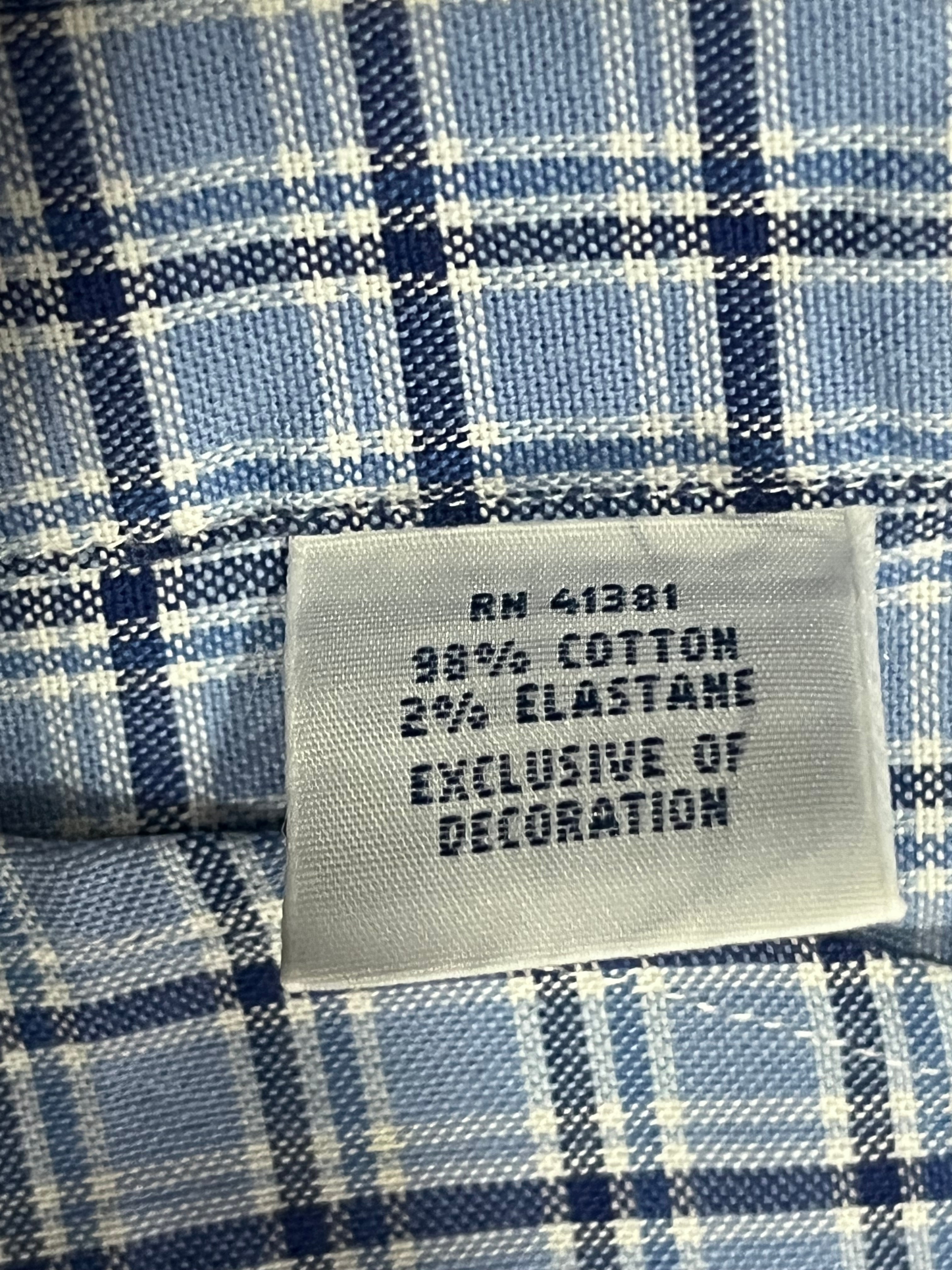 Pre-owned VINTAGE Ralph Lauren Slim Fit Stretch Oxford Shirt (Large loose fit)