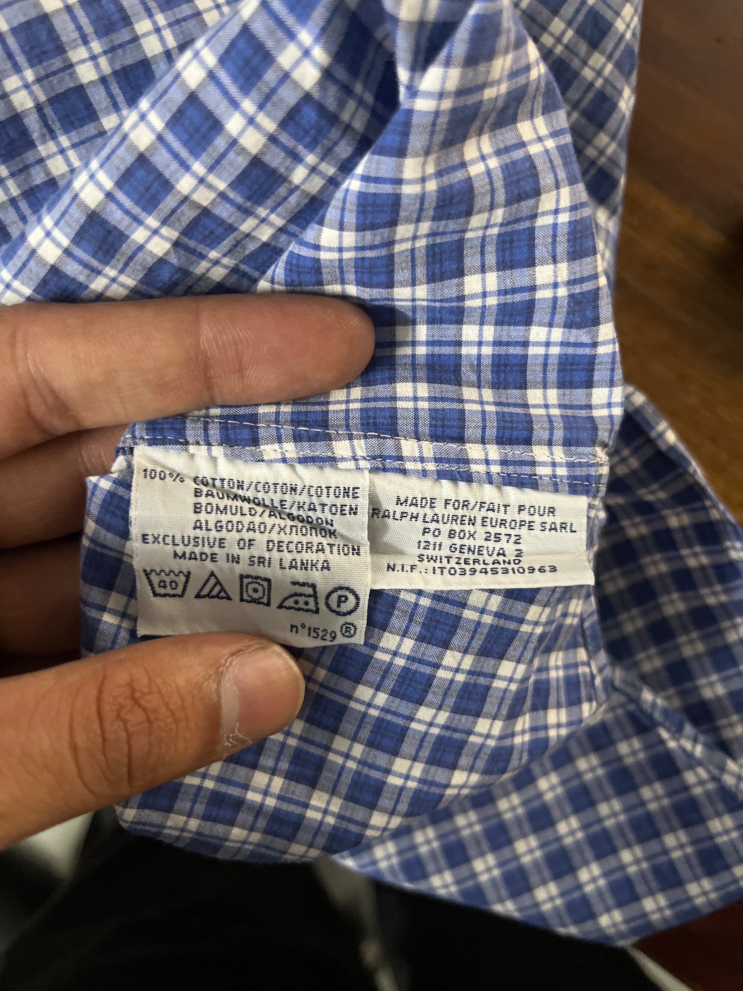 Pre-owned VINTAGE Polo Ralph Lauren Custom Fit Shirt Half Sleeves (xl)