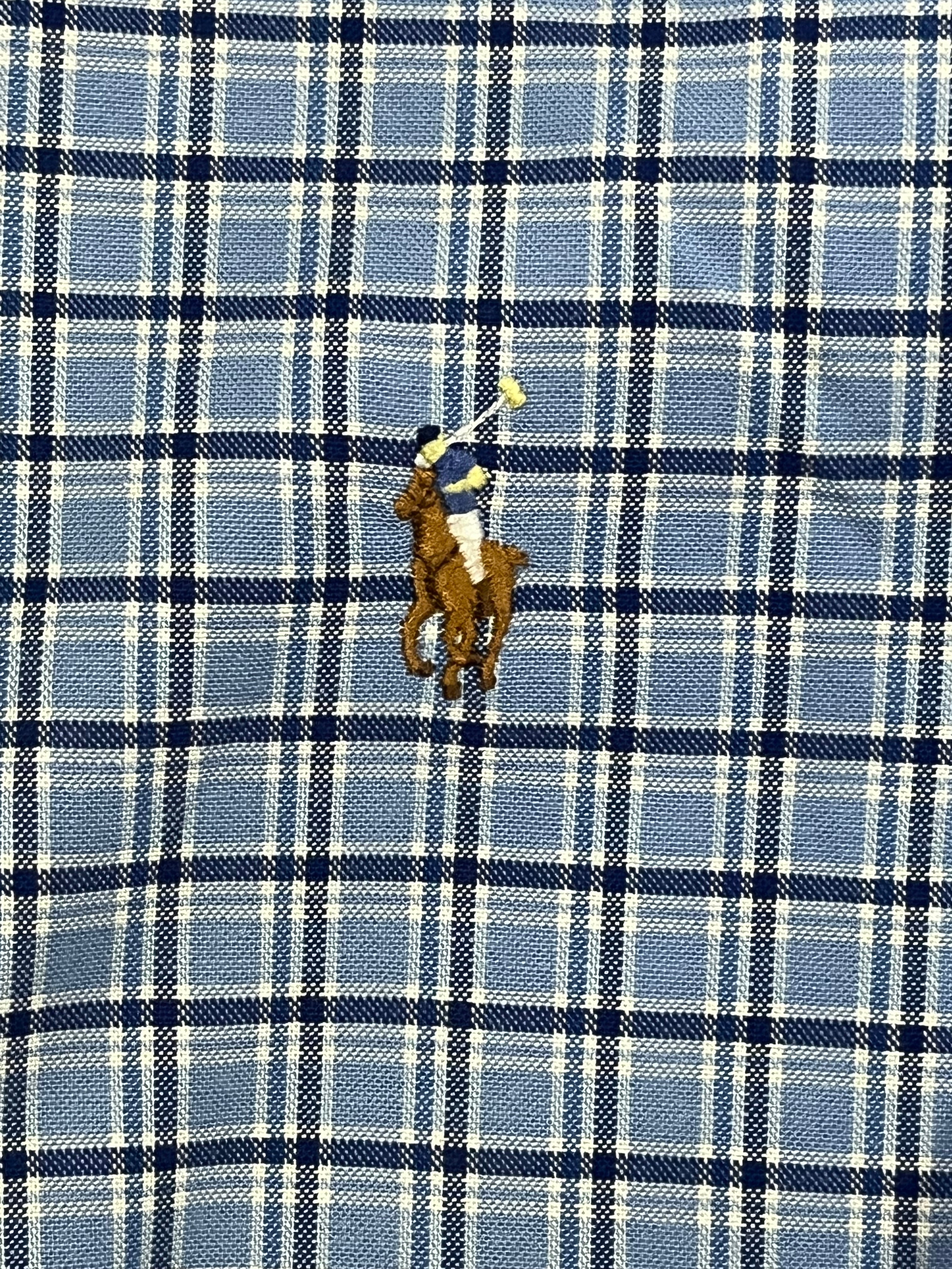 Pre-owned VINTAGE Ralph Lauren Slim Fit Stretch Oxford Shirt (Large loose fit)